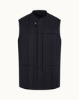 Down Vest | Navy Mélange