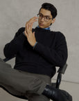 Cashmere Knit Crewneck | Black