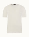 Cotton Sweater Tee Shortsleeve Bone