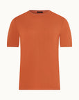 Cotton Sweater Tee Shortsleeve | Brick