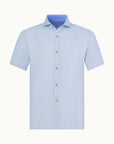 Shortsleeve Linen Shirt | Sky