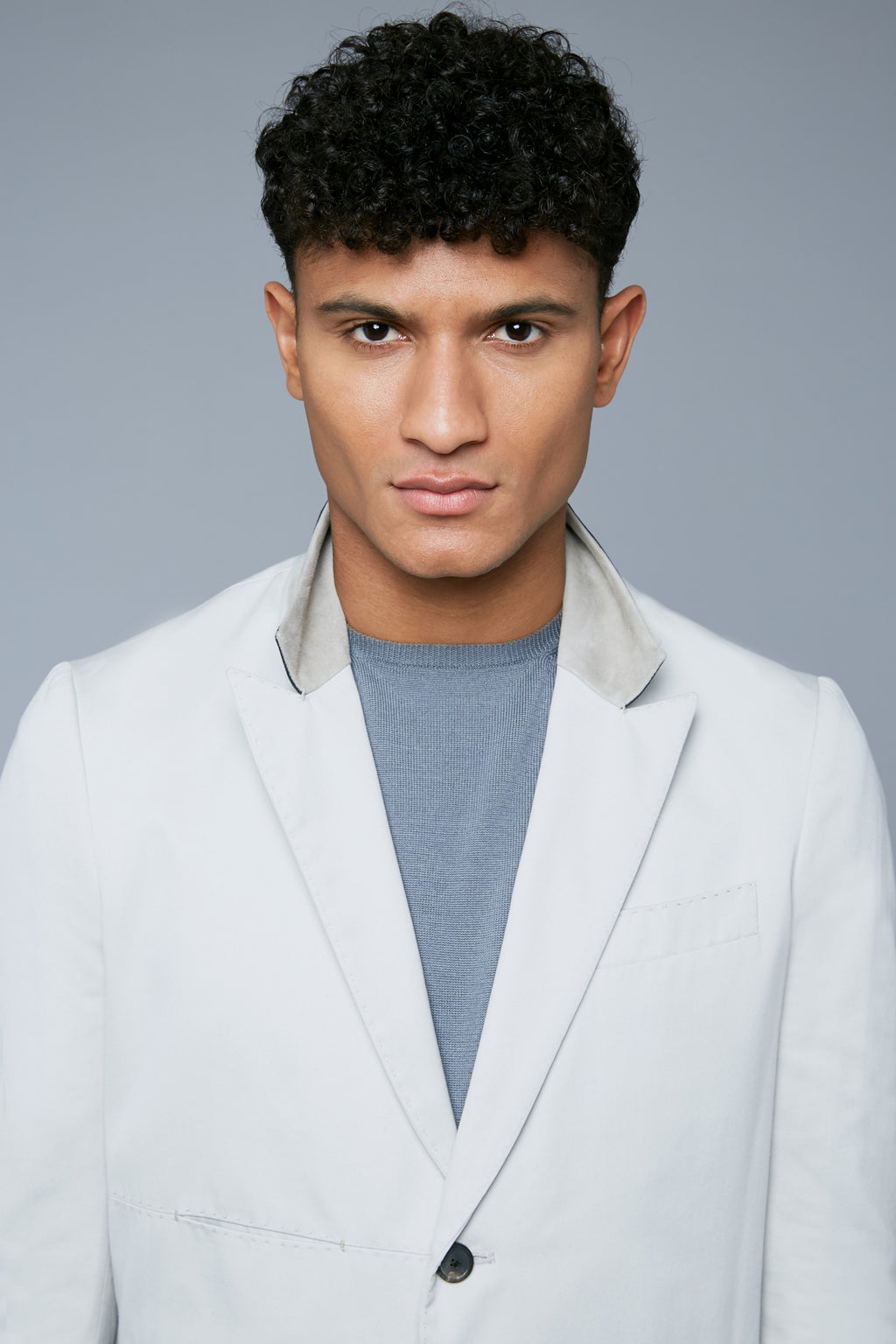 Mood View: Model Tre Boutilier wearing Peak Summer Jacket