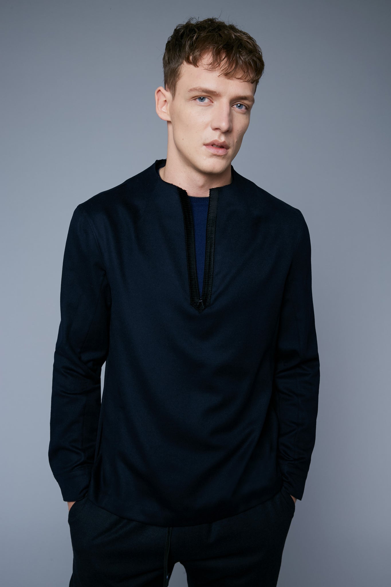 Mood View: Model Milos Drago wearing Royal Shirt