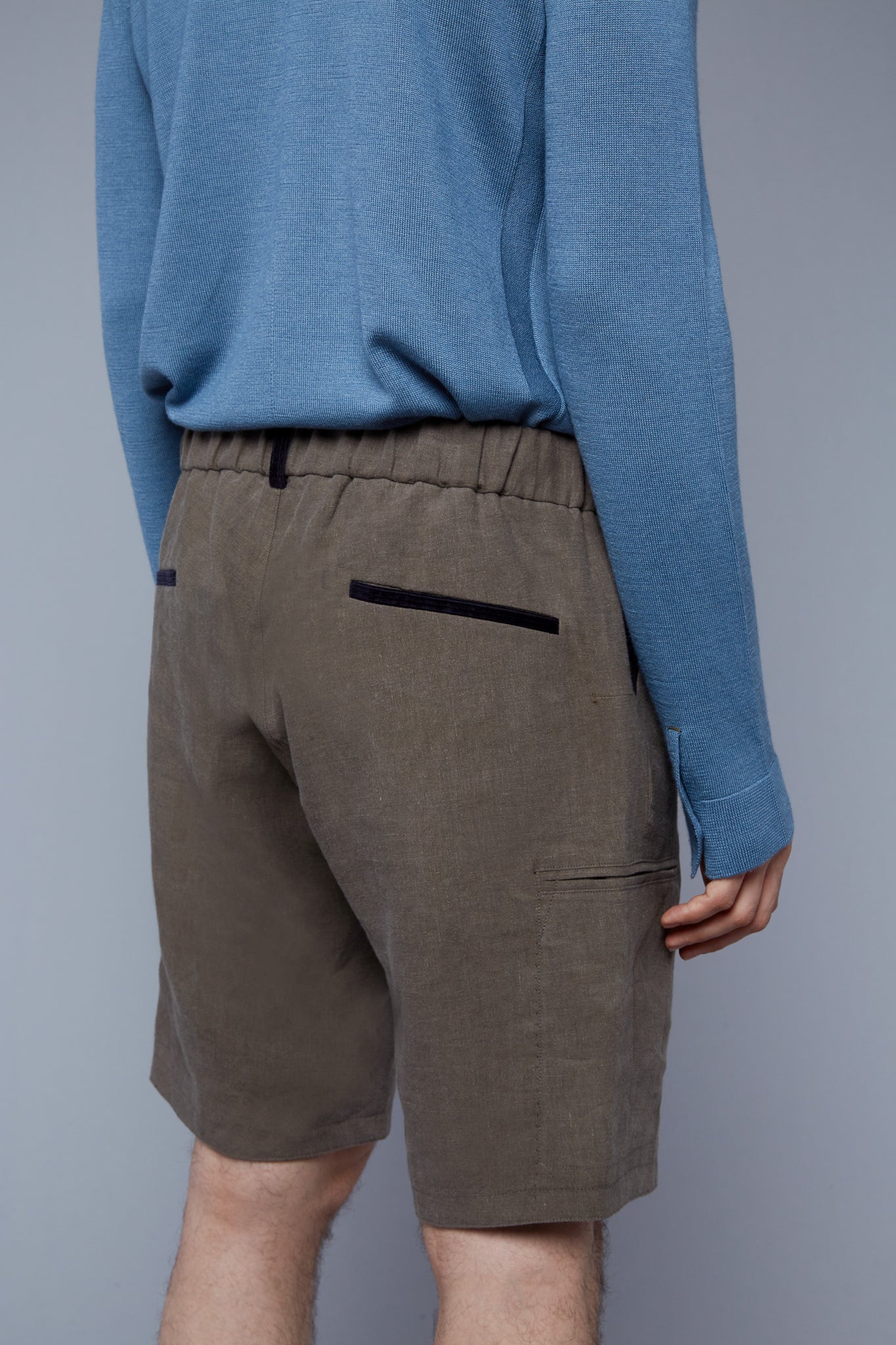 Detail View: Model Asher wearing Lounge Shorts