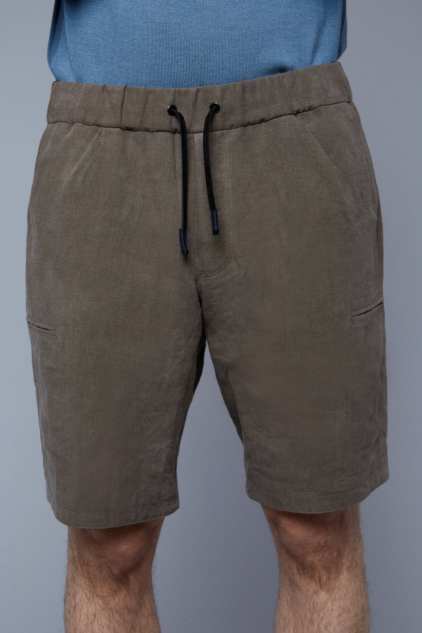 Front View: Model Asher wearing Lounge Shorts