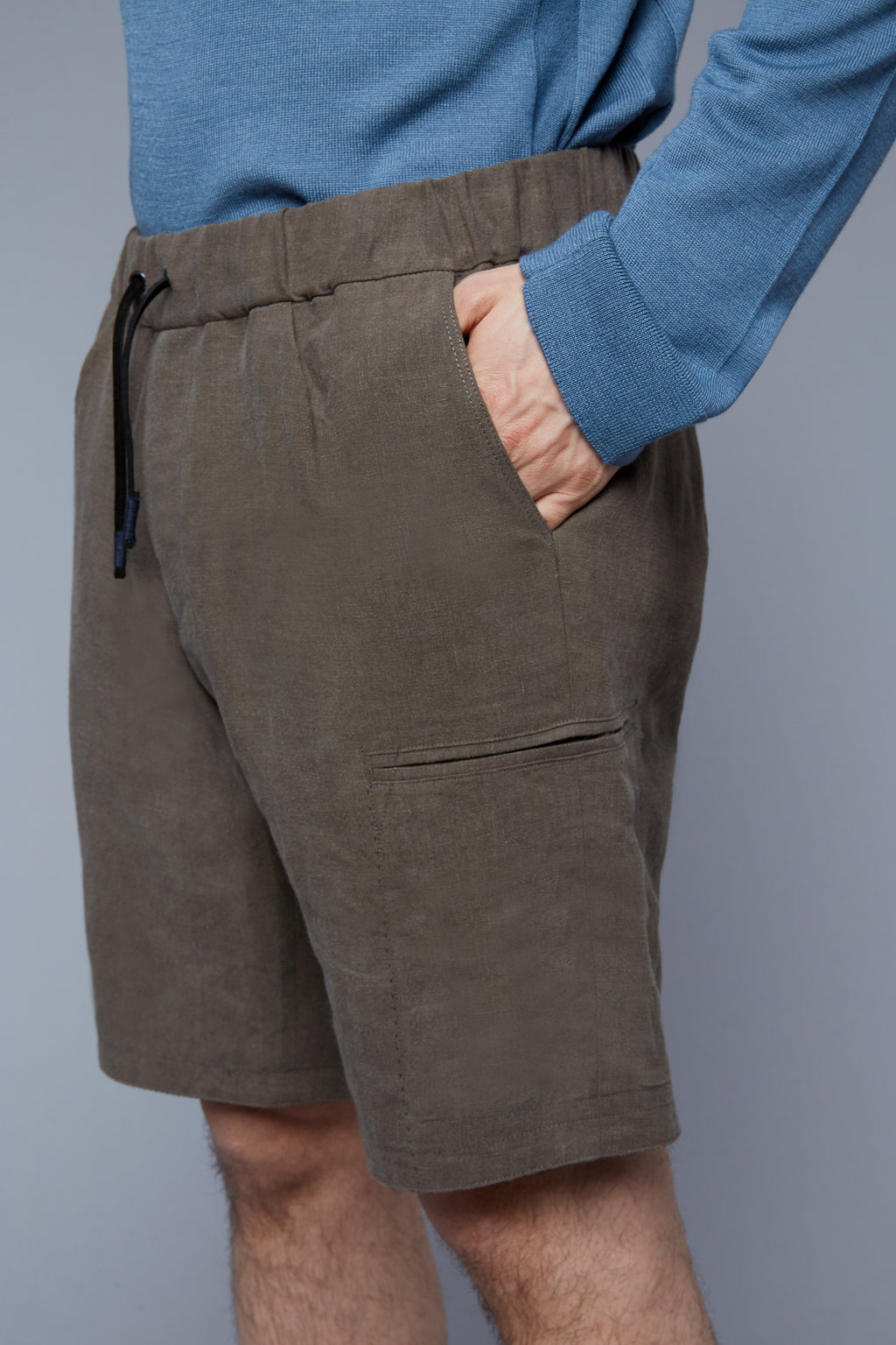 Up-close View: Model Asher wearing Lounge Shorts
