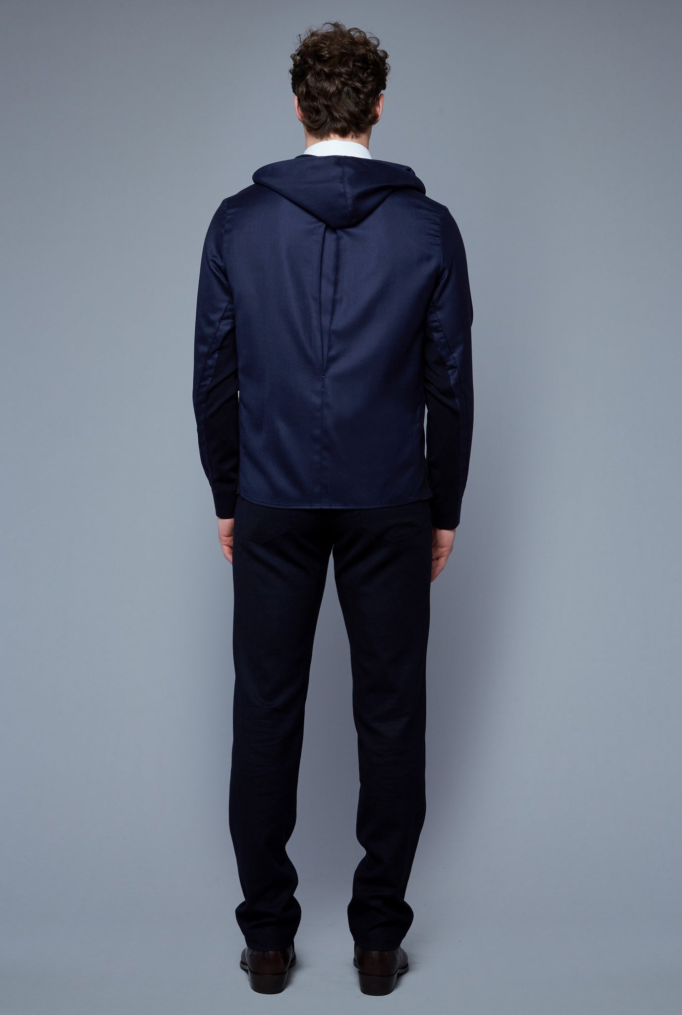Woven Hoodie | Navy