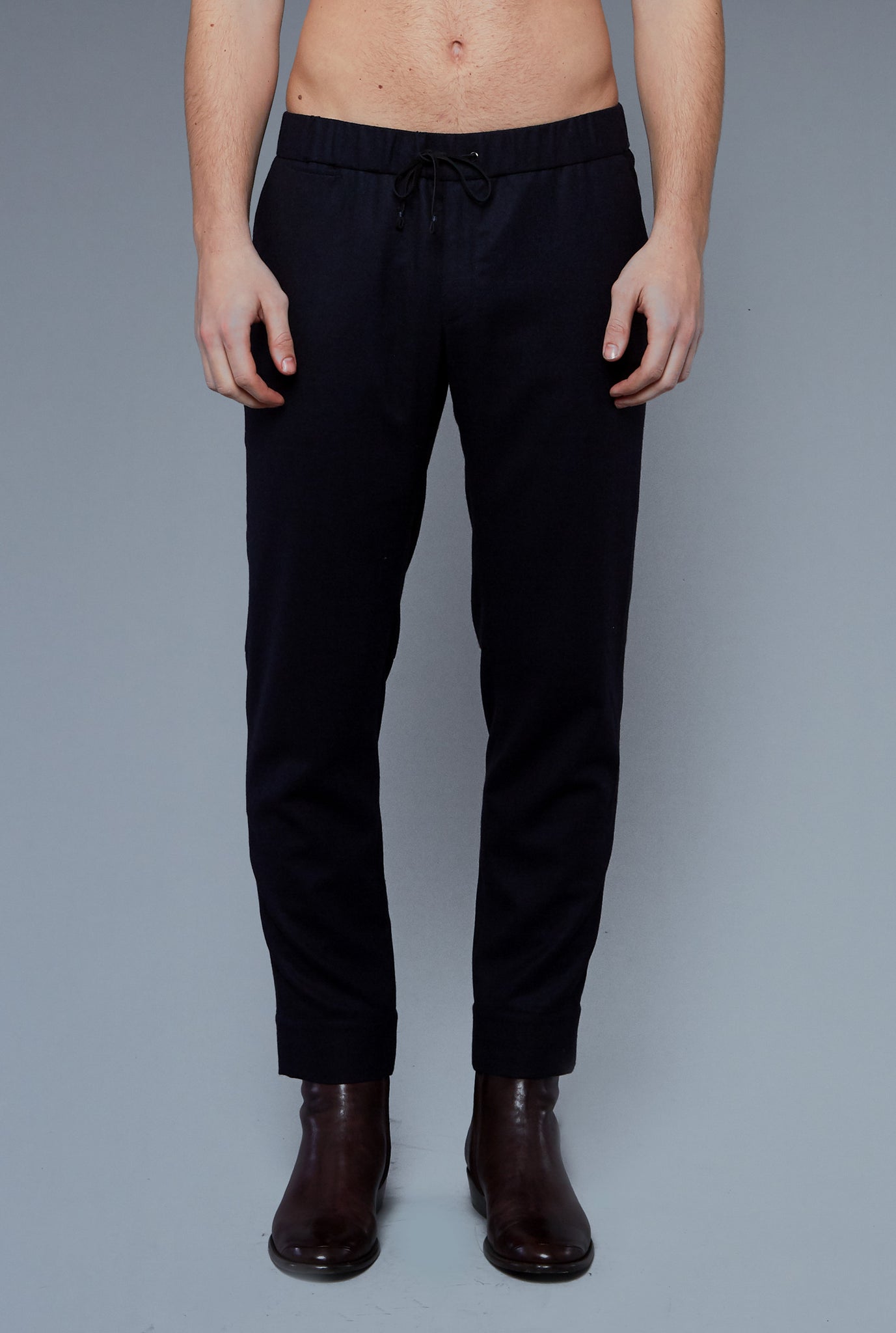 Front View: Model Milos Drago wearing Sweatpants