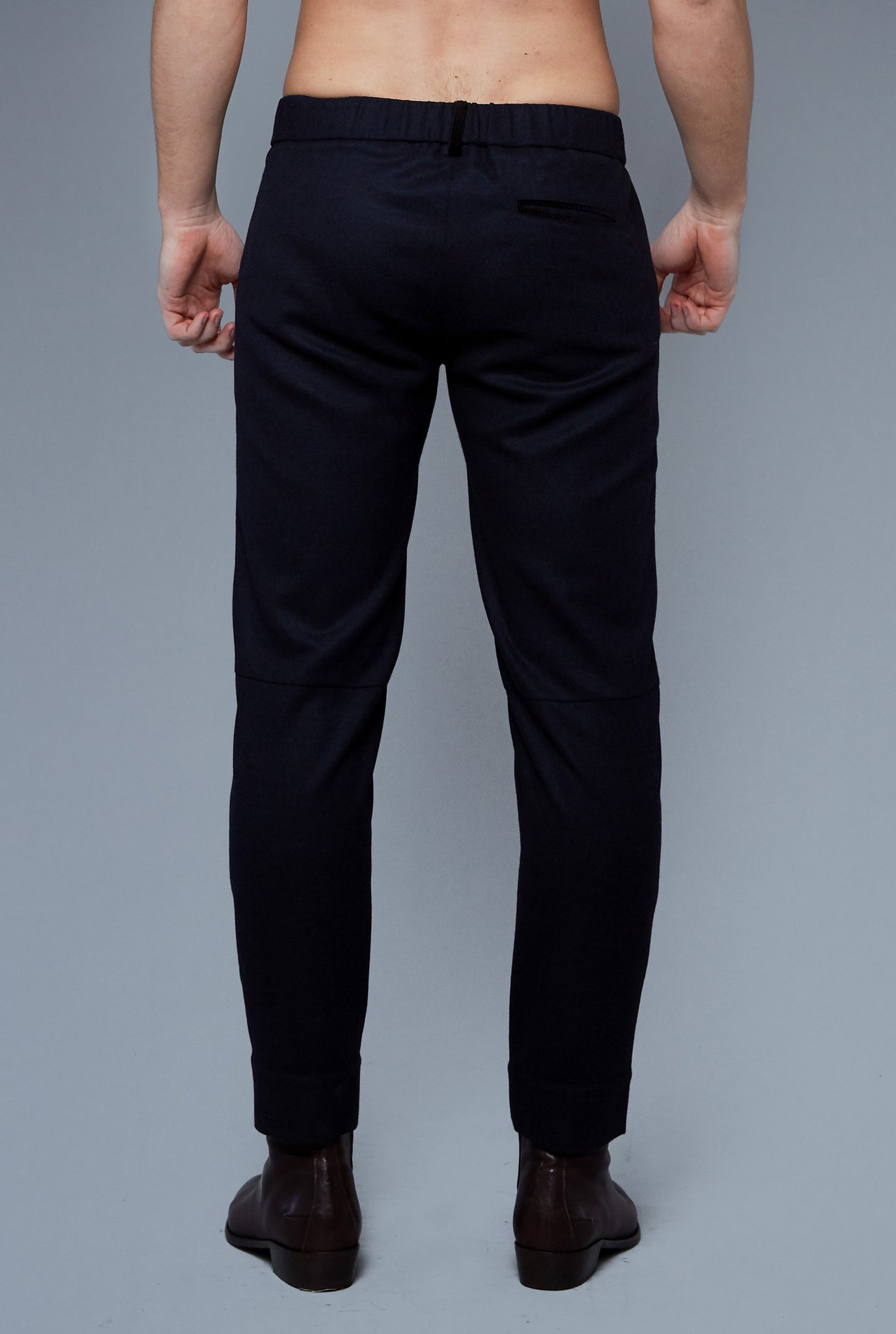 Back View: Model Milos Drago wearing Sweatpants