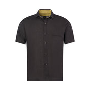 Shortsleeve Linen Shirt | Black
