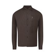Wool Jacquard Overshirt | Olive