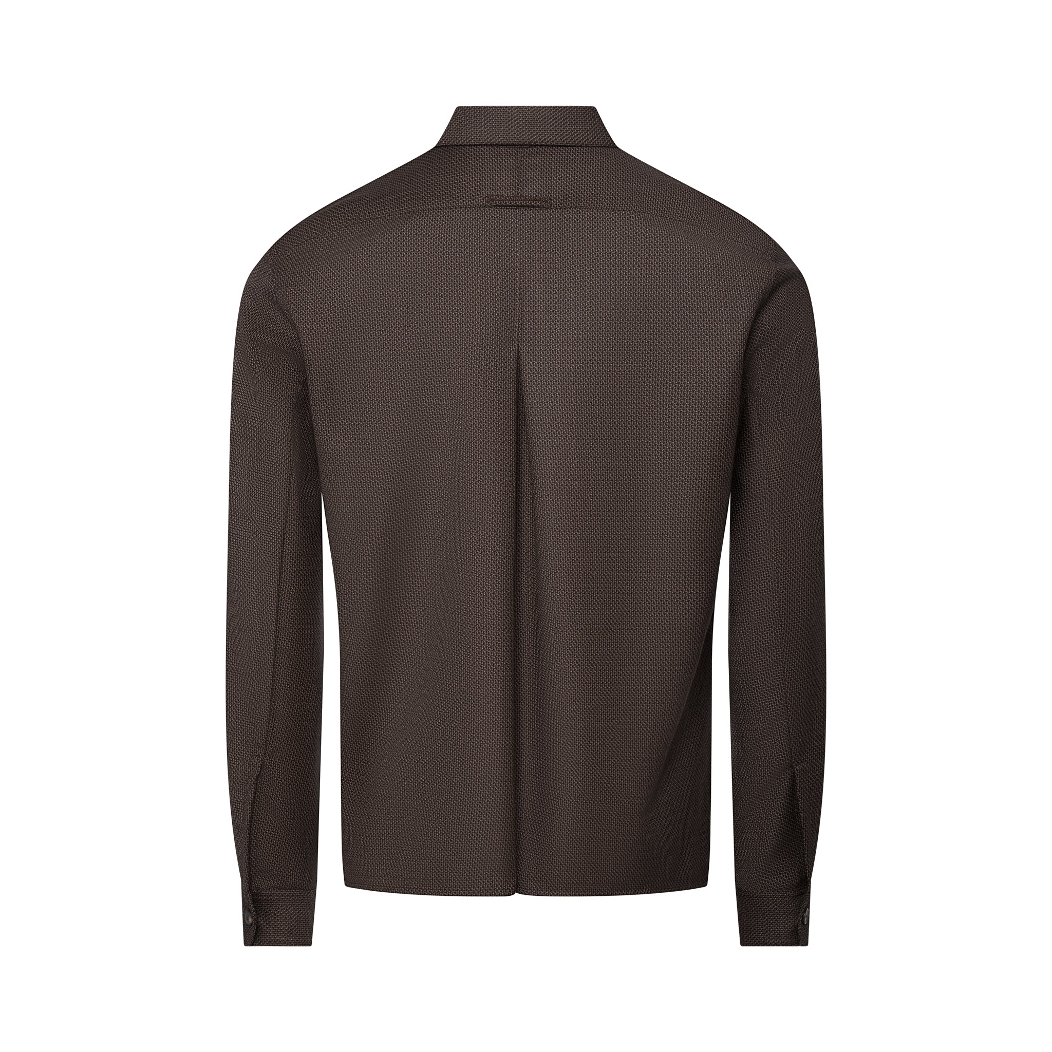 Wool Jacquard Overshirt | Olive
