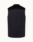 Down Vest | Navy Mélange
