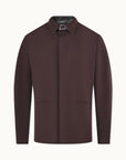 Half Lined TECHIN Jacket | Brown Herringbone