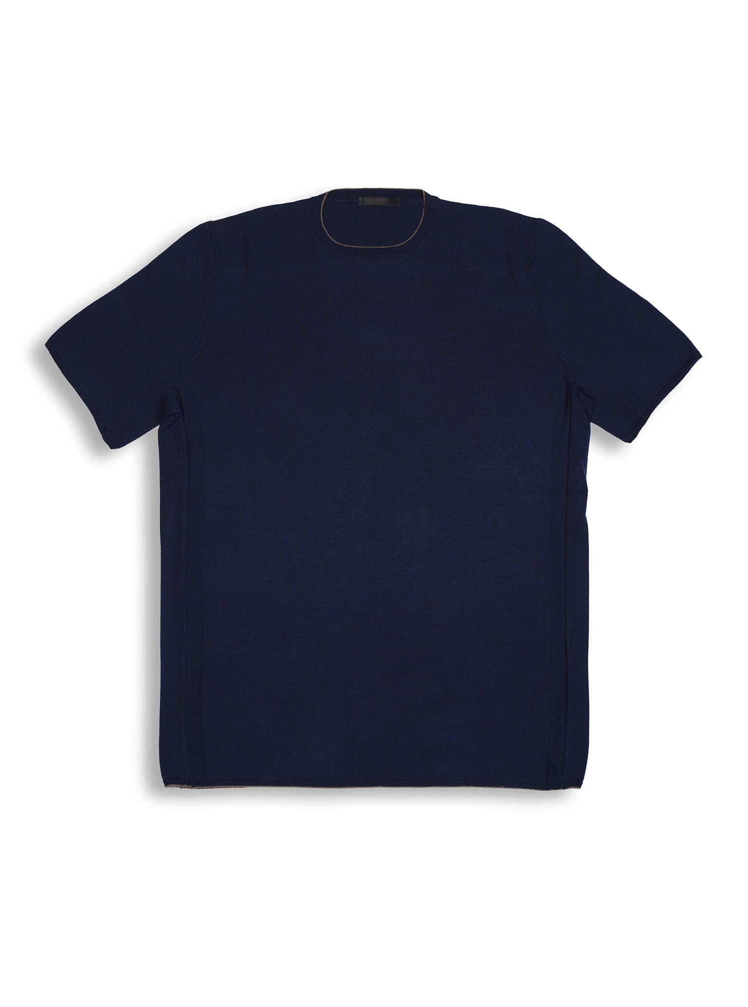 Knit Sweater Tee Shortsleeve Lapis