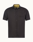Shortsleeve Linen Shirt | Black