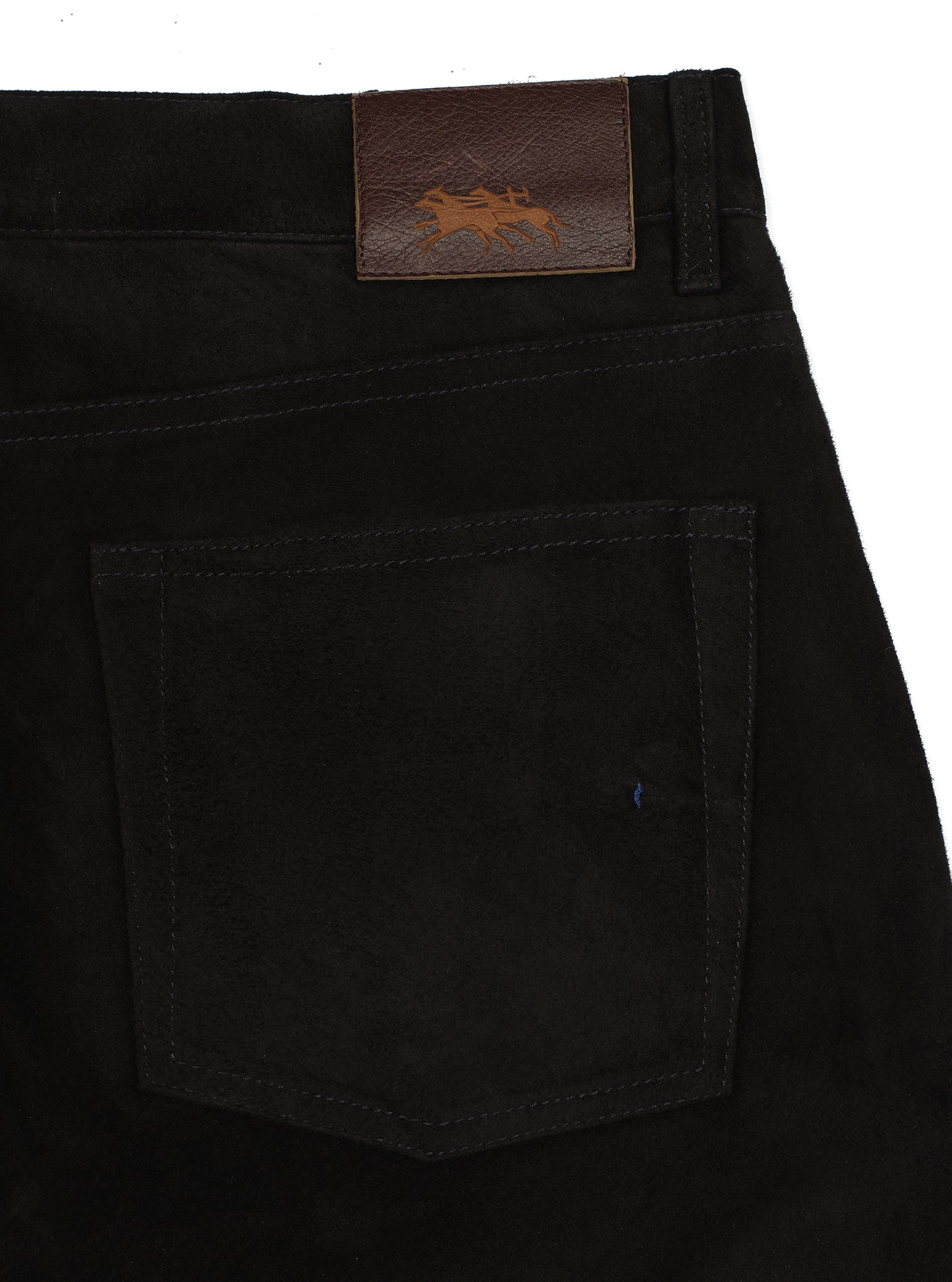Suede 5 Pocket Pant Noir