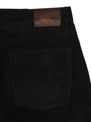 Suede 5 Pocket Pant Noir