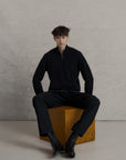 Cashmere Zip | Black