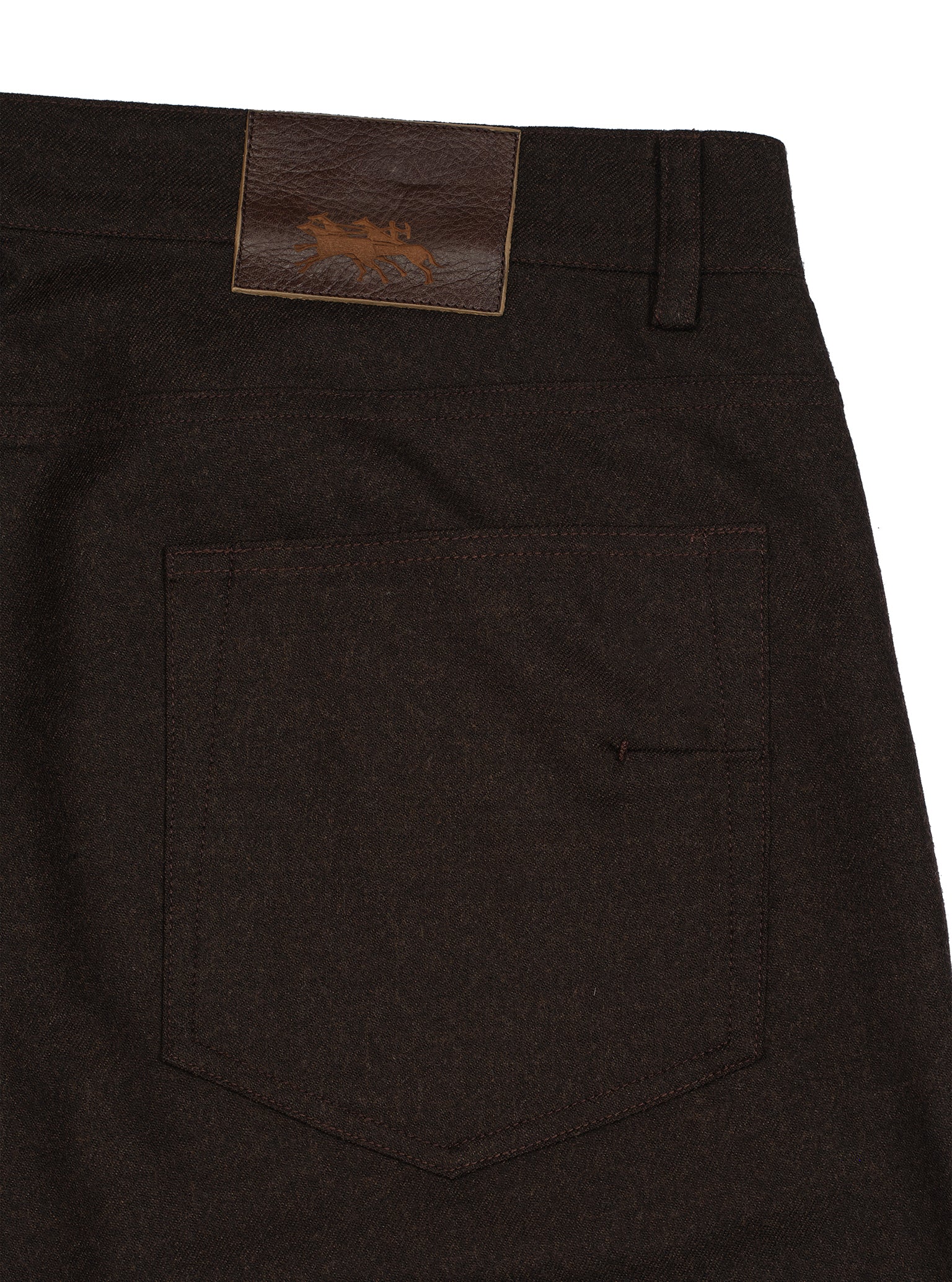 Wool 5 Pocket Brown