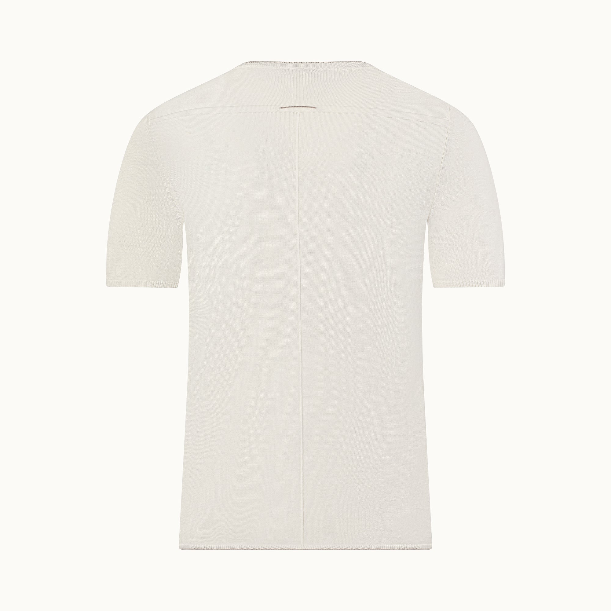 Cotton Sweater Tee Shortsleeve Bone