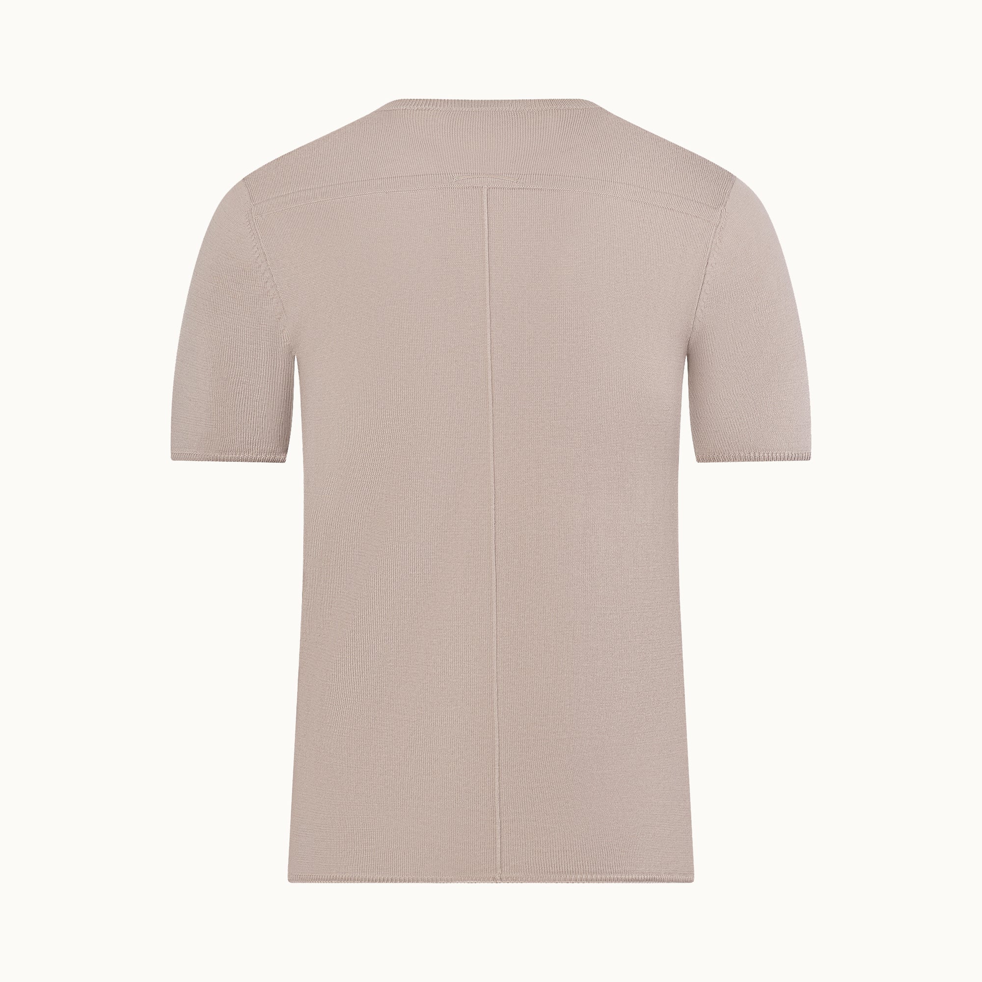 Cotton Sweater Tee Shortsleeve Gray