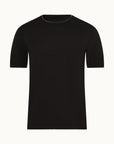 Cotton Sweater Tee Shortsleeve Black