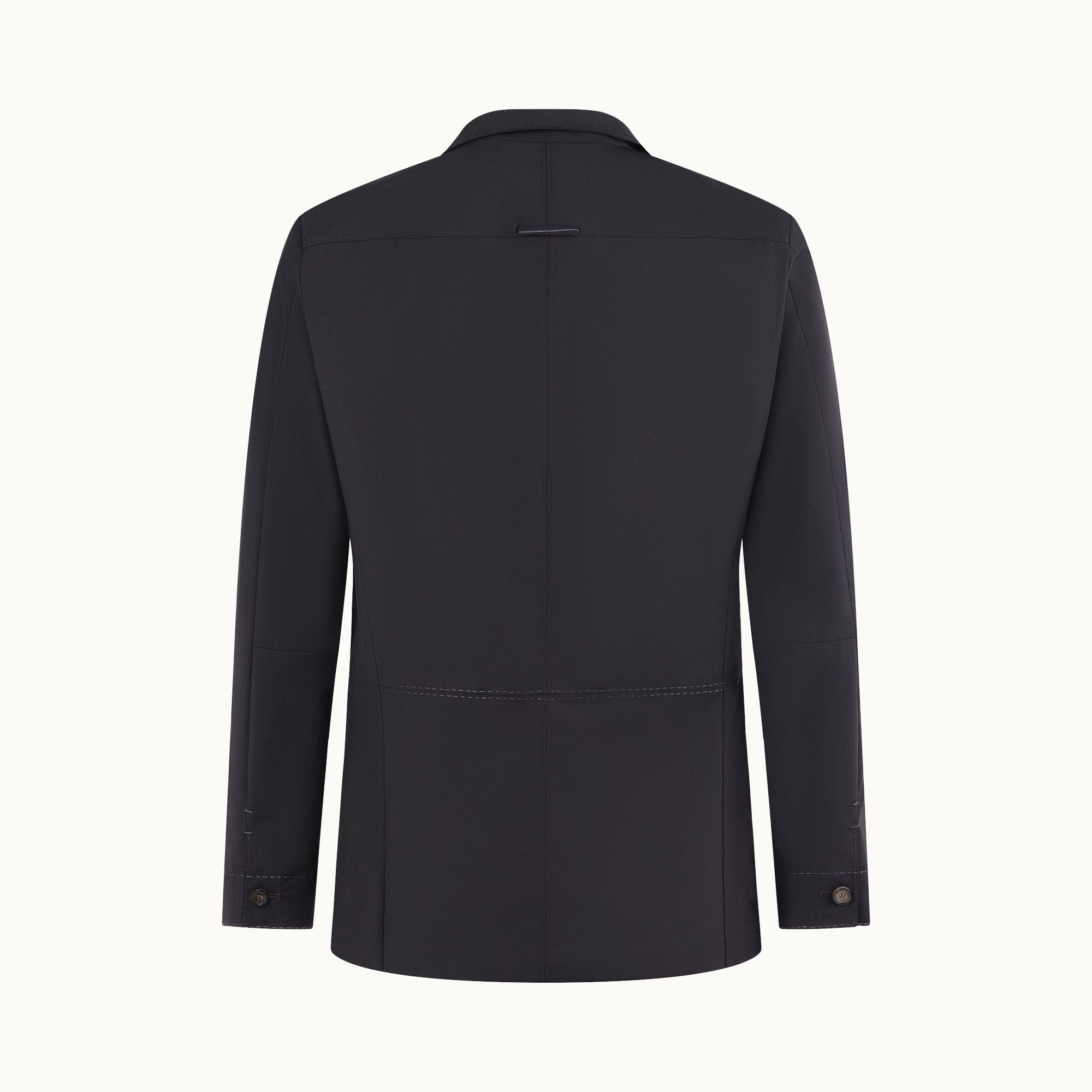 Tailored Wool Architect's Jacket | Black