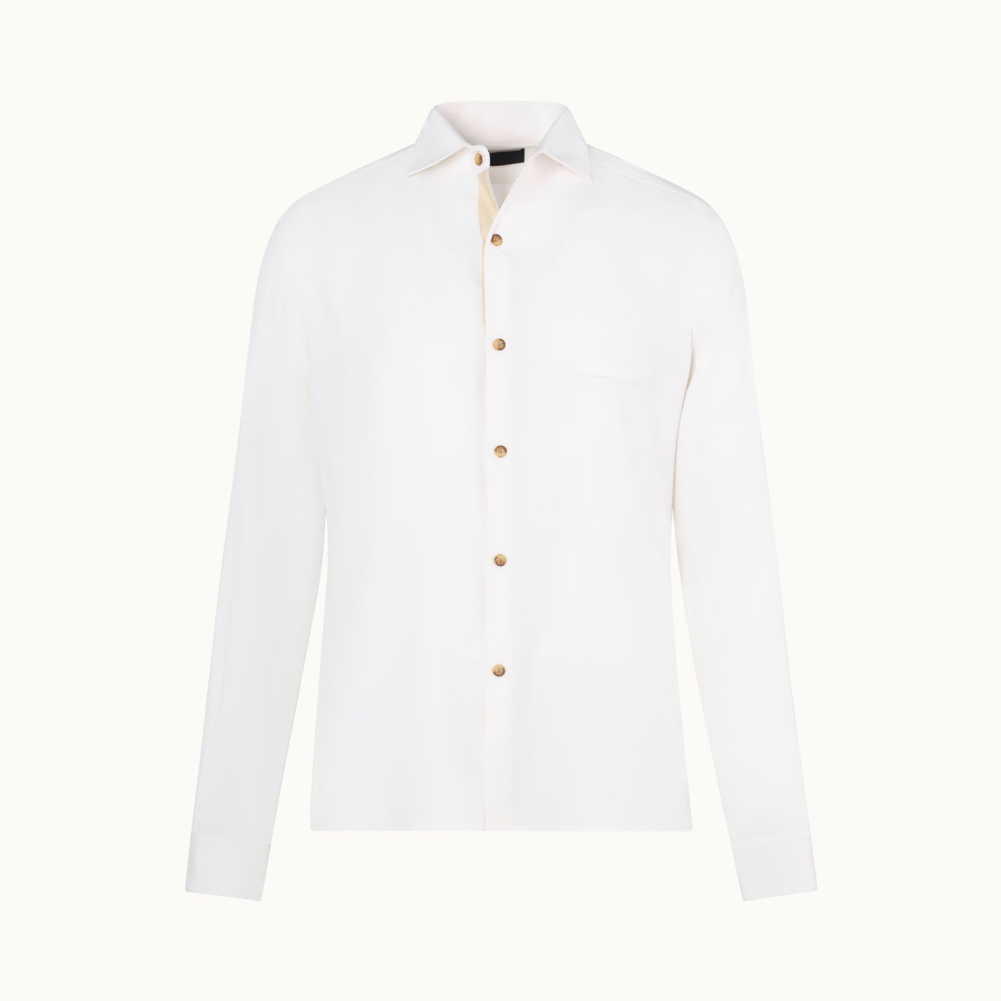 Silk Greenwhich Shirt | Bone