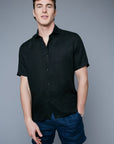 Mood View: Model Hans Weiner wearing Aloe Linen Shirt