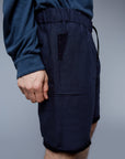 Detail View: Model Asher wearing Lounge Shorts